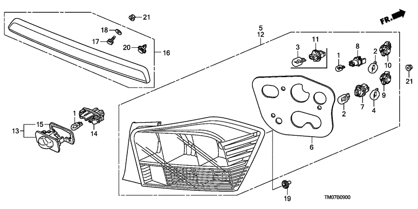 Taillight/license light
