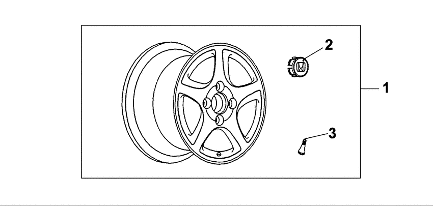 Alloy wheel 15x6j 5-spoke