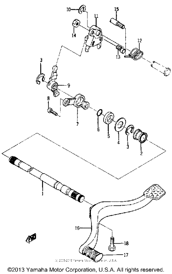 Shift shaft