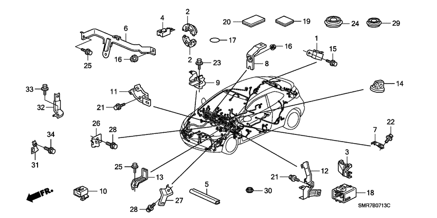 Harness band/bracket