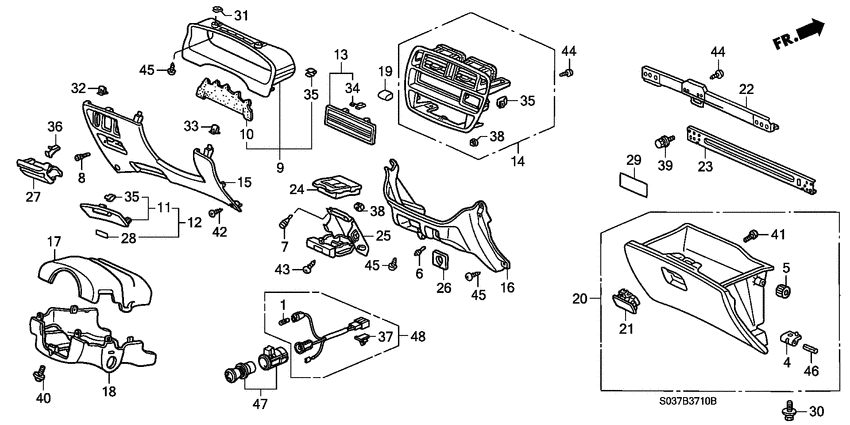 Instrument panel garnish