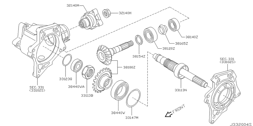Transfer gear