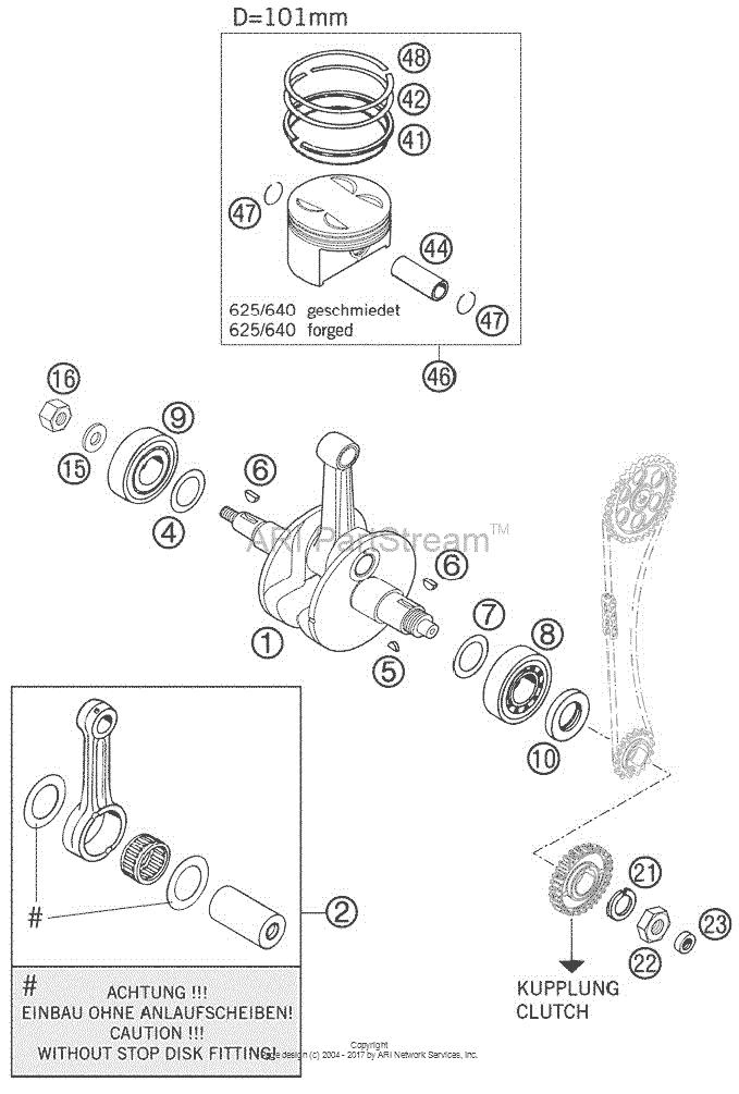 Crankshaft, Piston