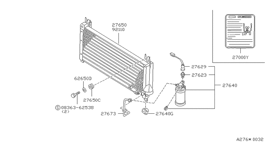 Condensor, liquid tank