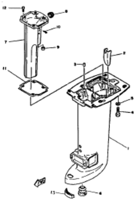 Upper casing