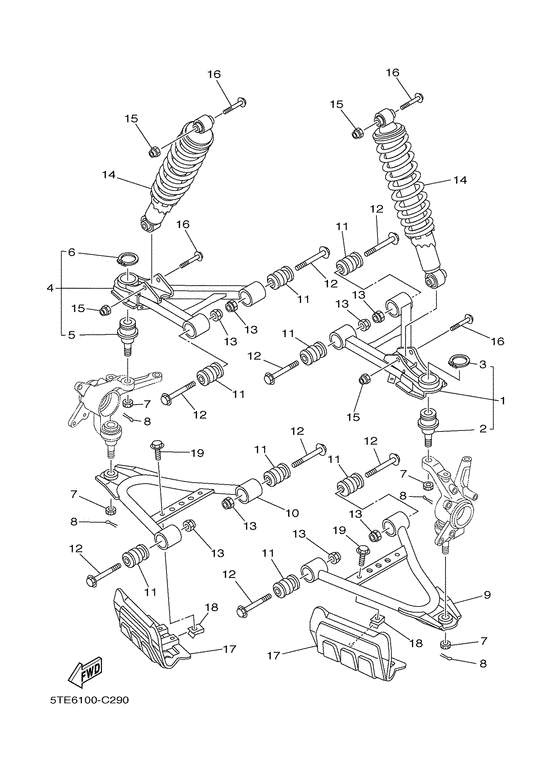 Front suspension & wheel