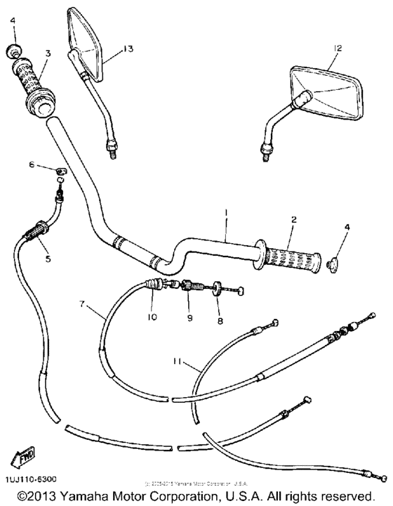 Handlebar cable