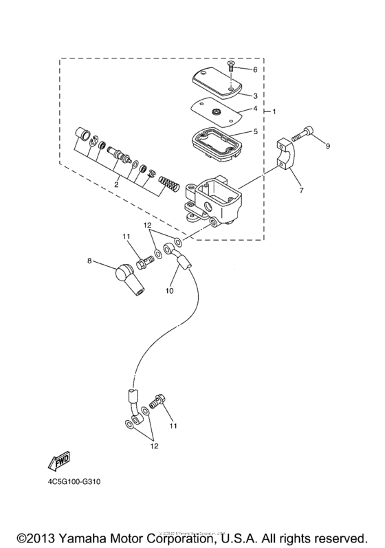 Front master cylinder