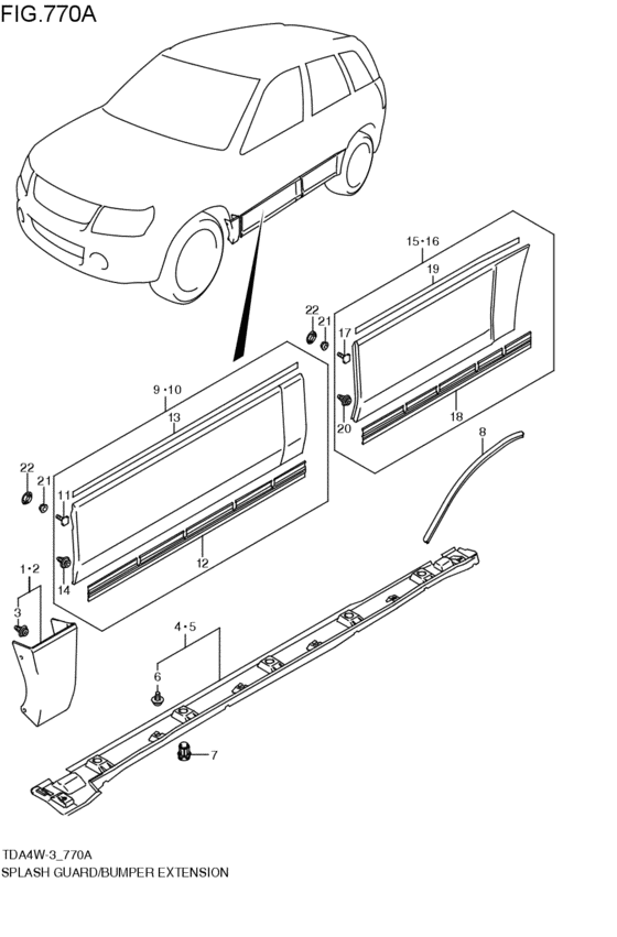 splash guard / bumper extension