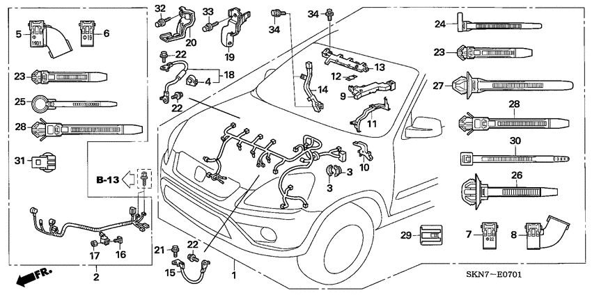Engine wire harness