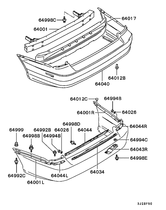 Rear bumper & support