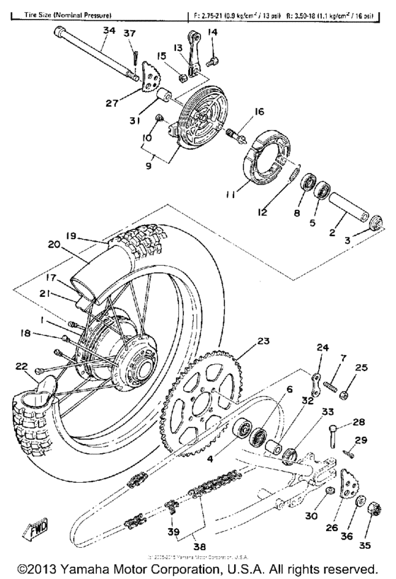Rear wheel
