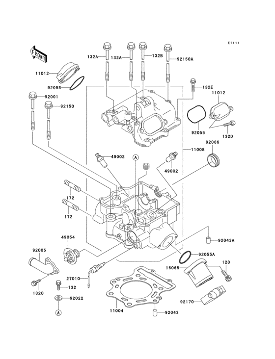Cylinder head(-vf400ae515522)