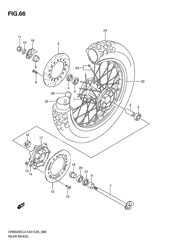 Rear wheel