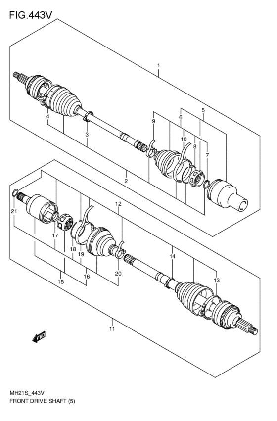 front-drive shaft