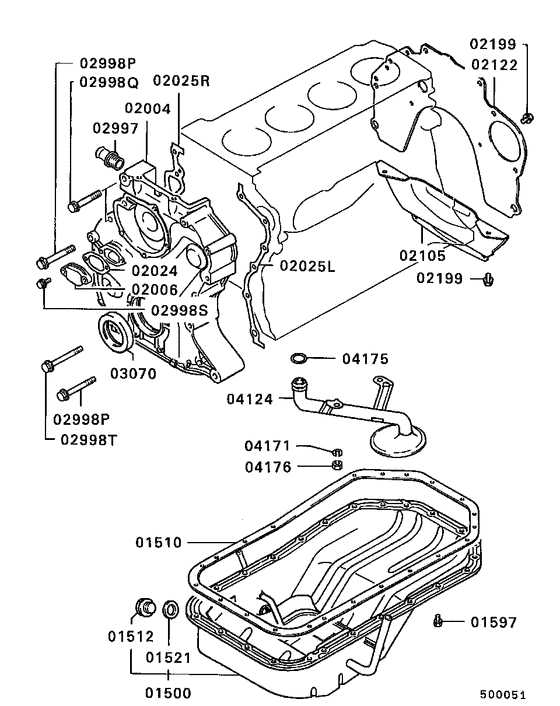 Cover,rear plate & oil pan