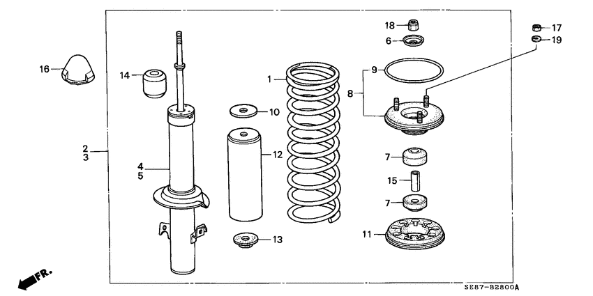 Front shock absorber