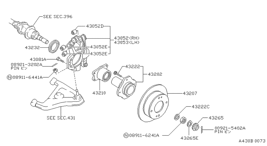 Rear axle
