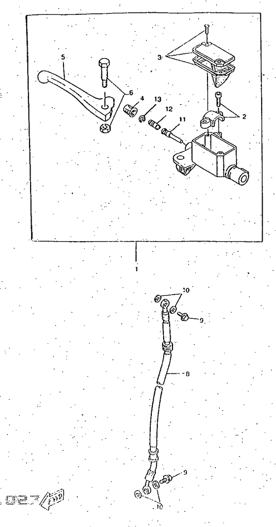 Front master cylinder