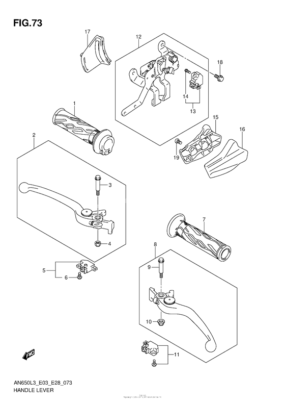 Handle Lever (An650L3 E03)