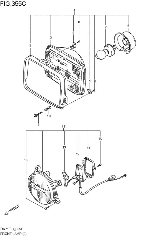 front lamp