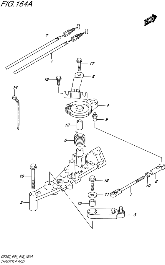 Throttle rod