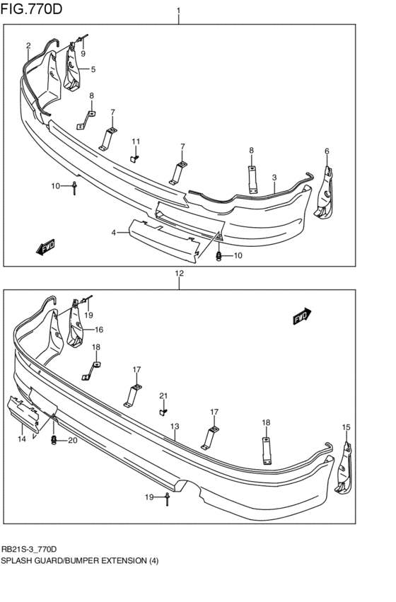 splash guard / bumper extension