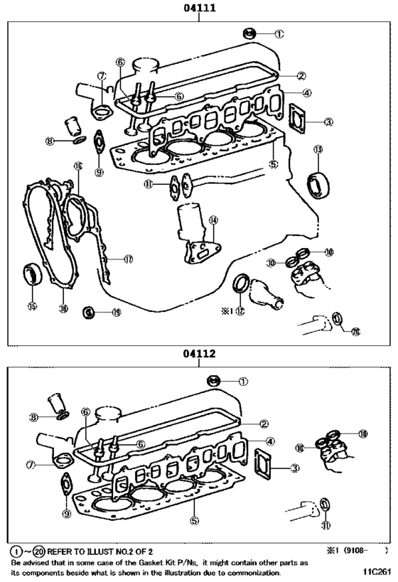Engine Overhaul Gasket Kit