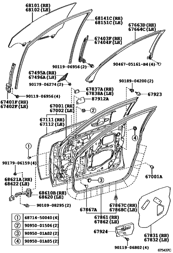 Front Door Panel & Glass