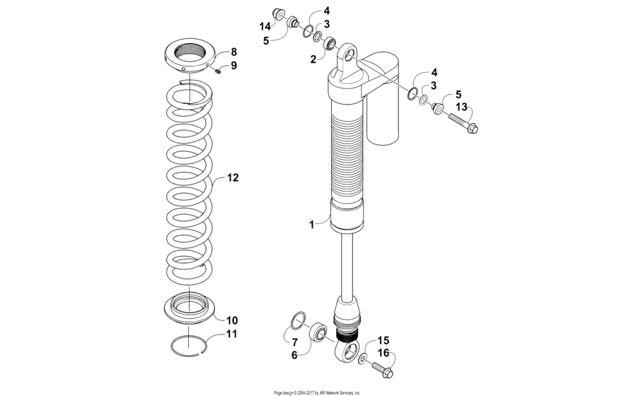 Rear Suspension Shock Assembly