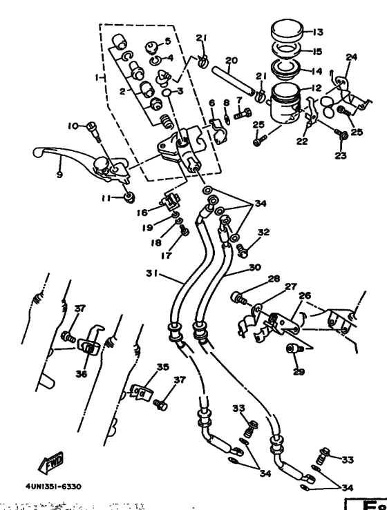 Front master cylinder