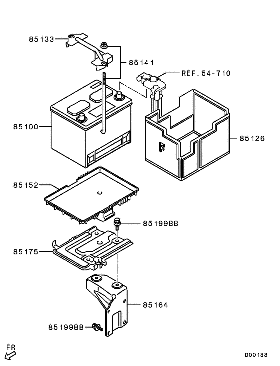 Battery cable & bracket