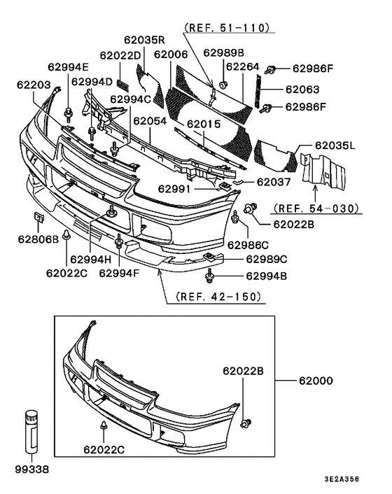 Front bumper & support