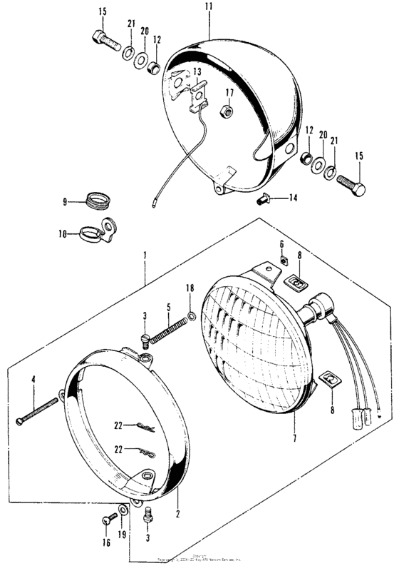 Headlight + headlight case