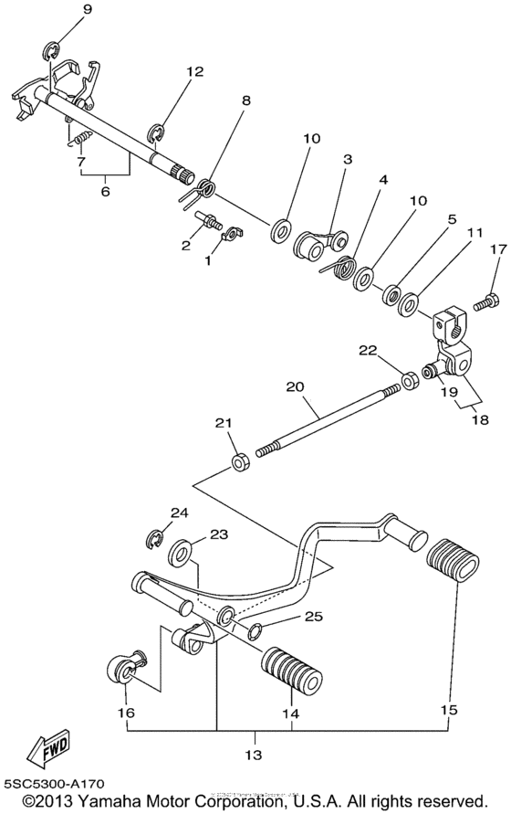Shift shaft