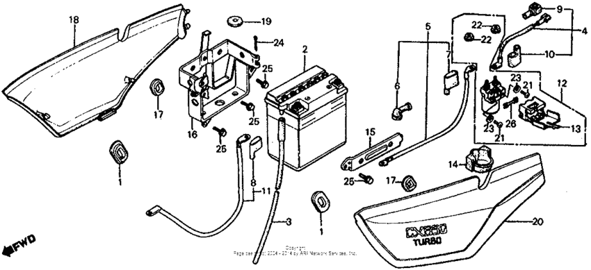 Side cover + battery