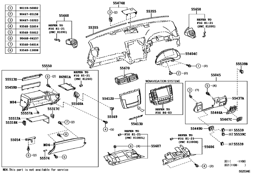Instrument Panel & Glove Compartment