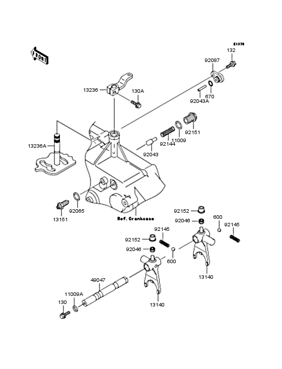 Gear change mechanism