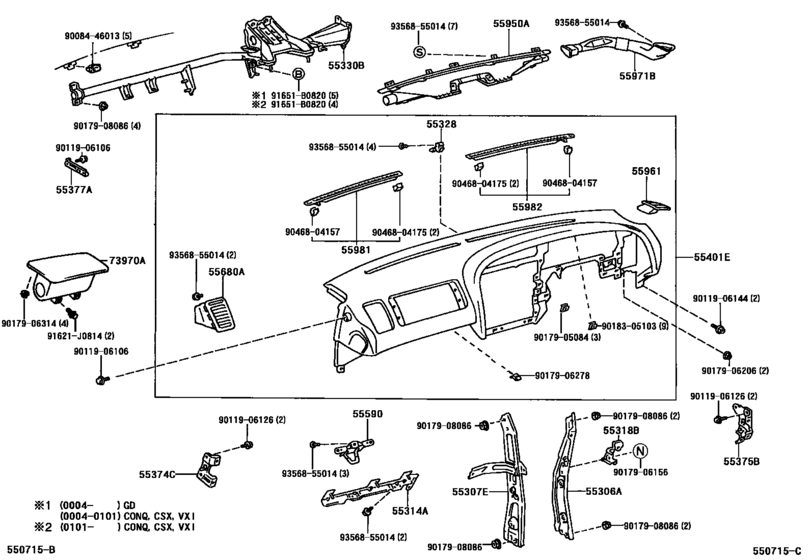 Instrument Panel & Glove Compartment