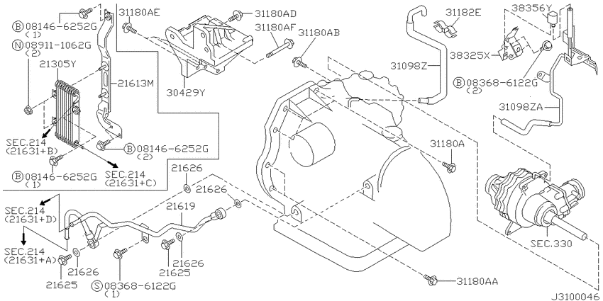 Auto transmission,transaxle & fitting