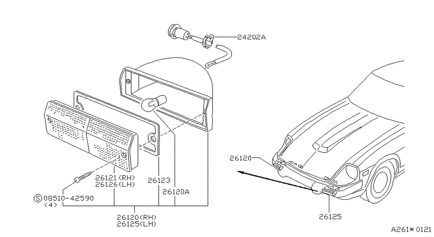 Front combination lamp
