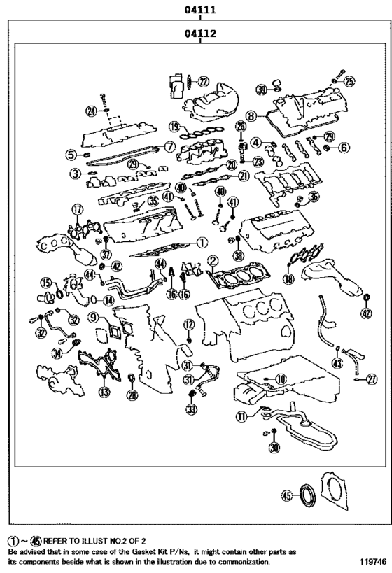 Engine Overhaul Gasket Kit