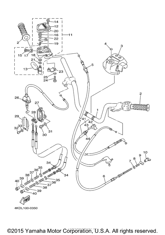 Steering handle & cable