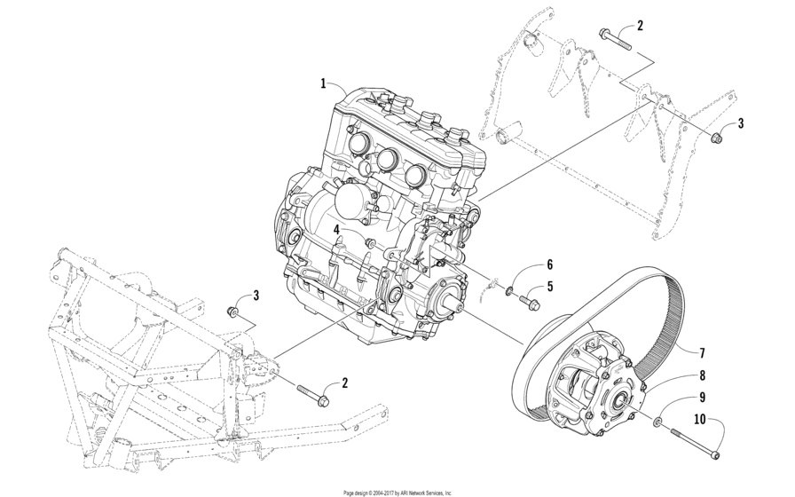 Двигатель & Крепление двигателя
