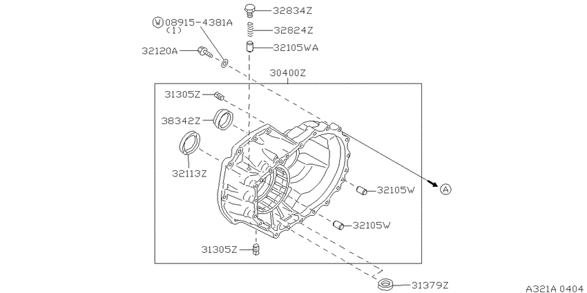 Transmission case & clutch release