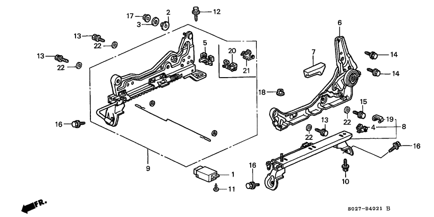 Front seat components