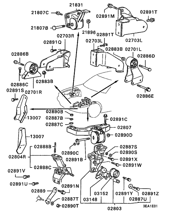 Engine mounting & support
