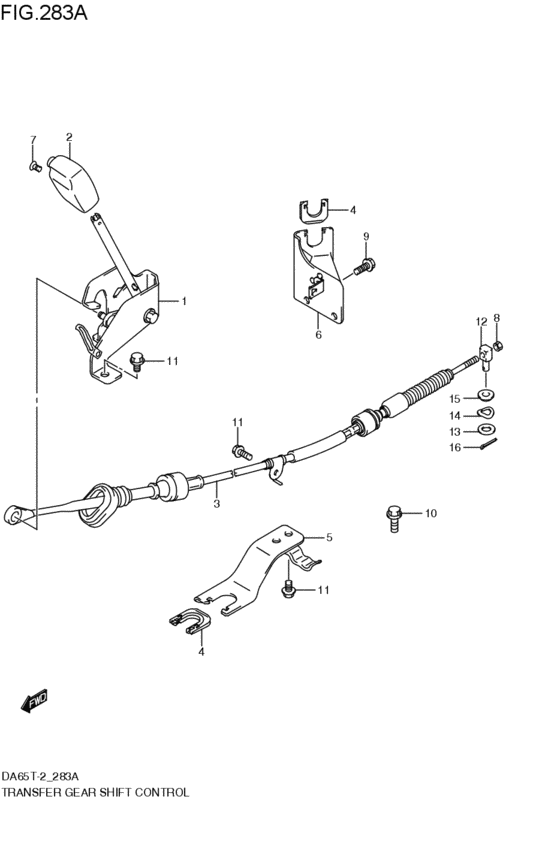 transfer gearlever control
