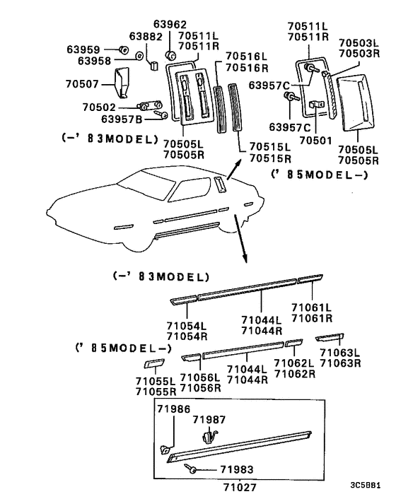 Side garnish & moulding
