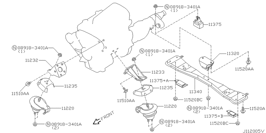 Engine & transmission   mounting